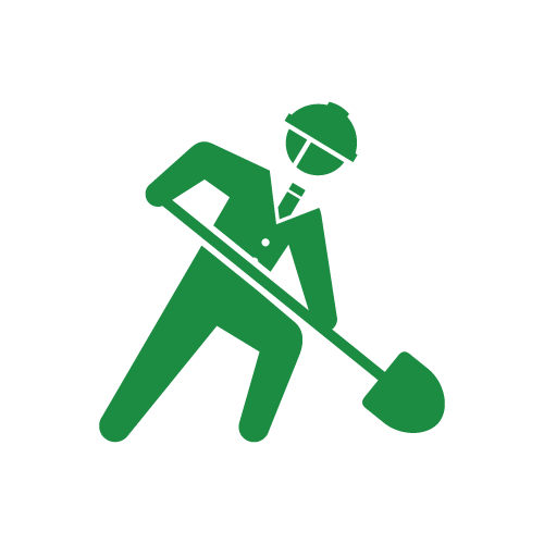 工事をする人物のピクトグラム